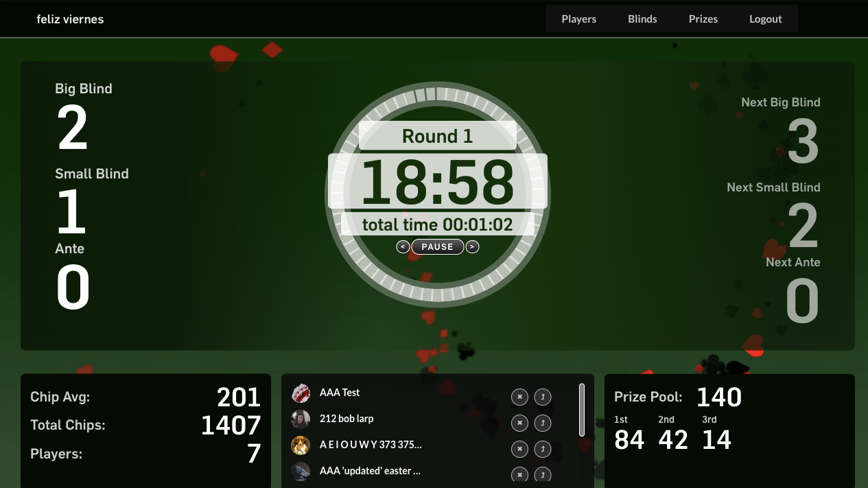 Travis Poker Timer